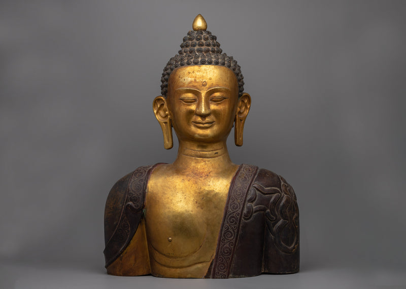 Copper Buddha Head Statue | Buddha’s Tranquil Presence in Your Home Decor