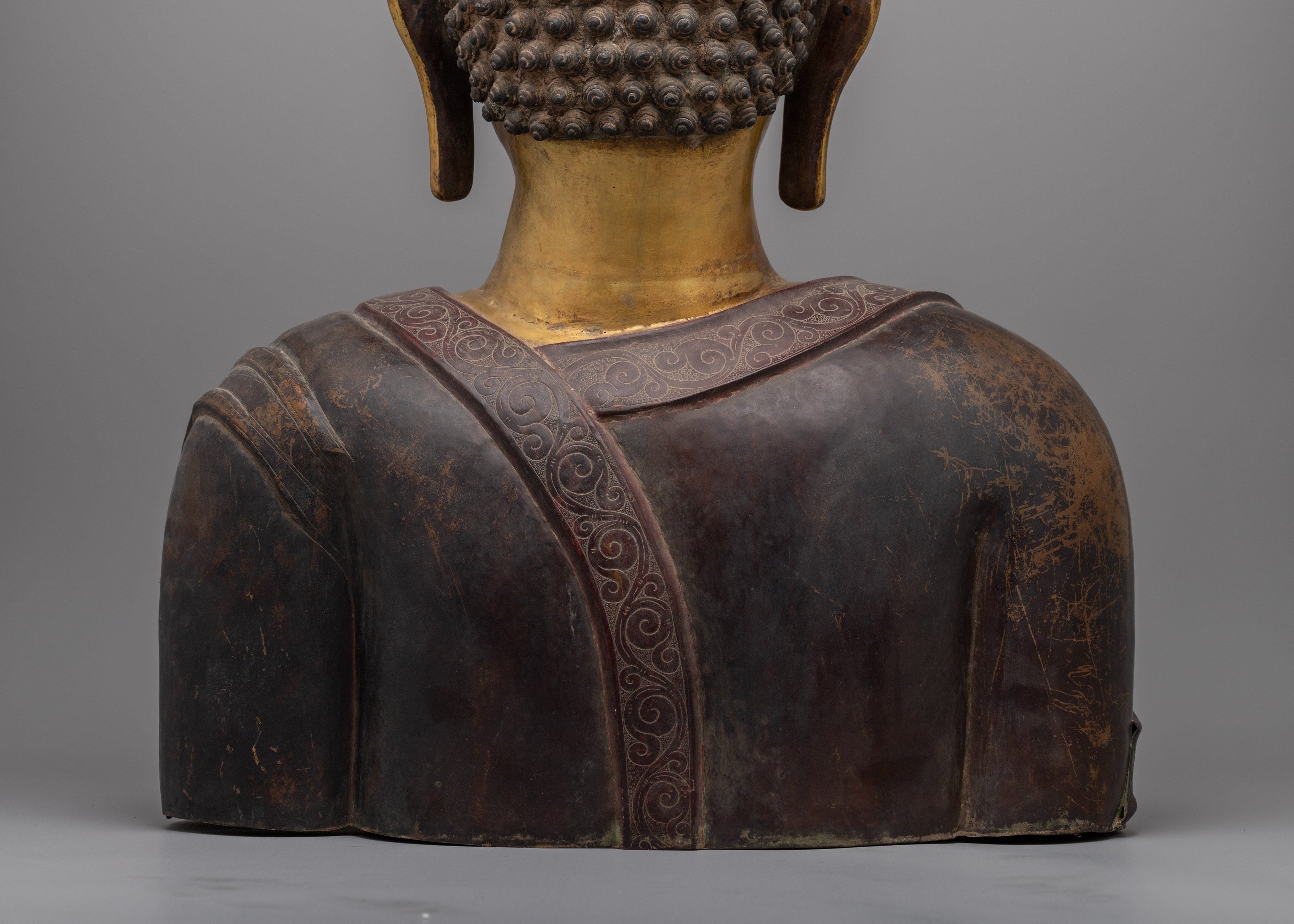 Copper Buddha Head Statue | Buddha’s Tranquil Presence in Your Home Decor