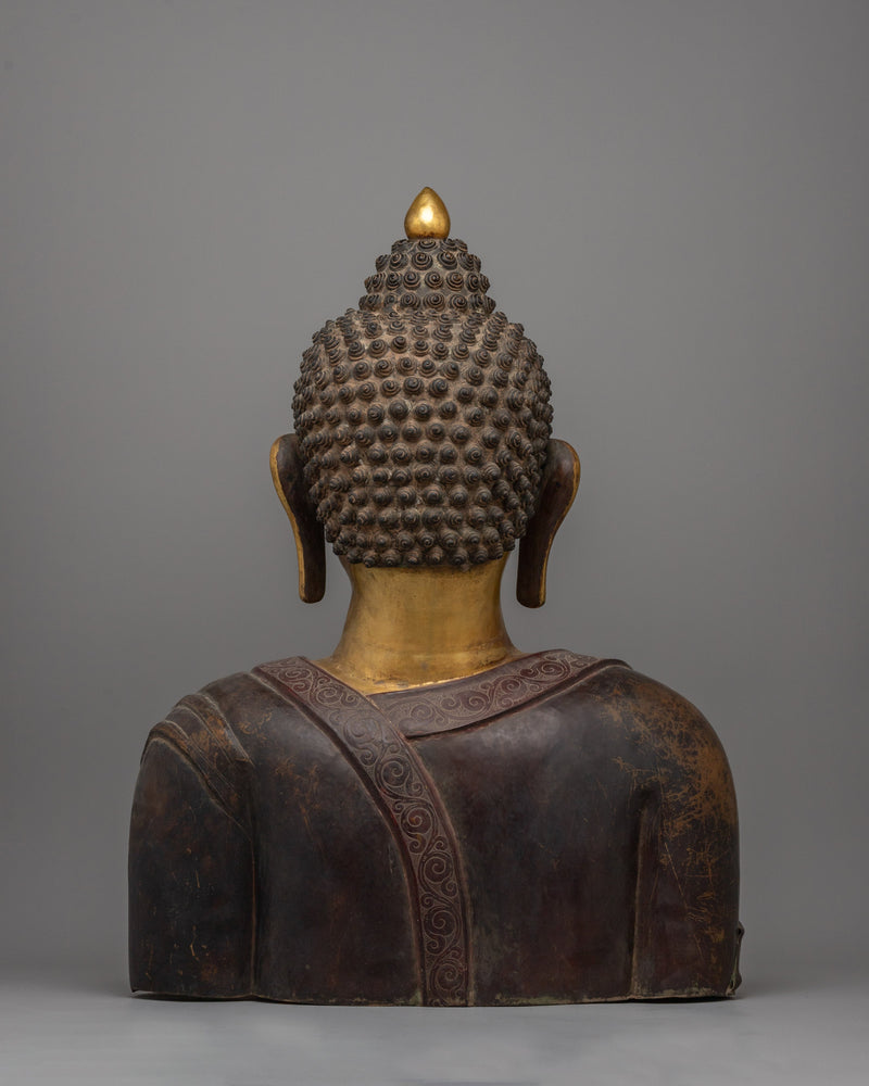 Copper Buddha Head Statue | Buddha’s Tranquil Presence in Your Home Decor