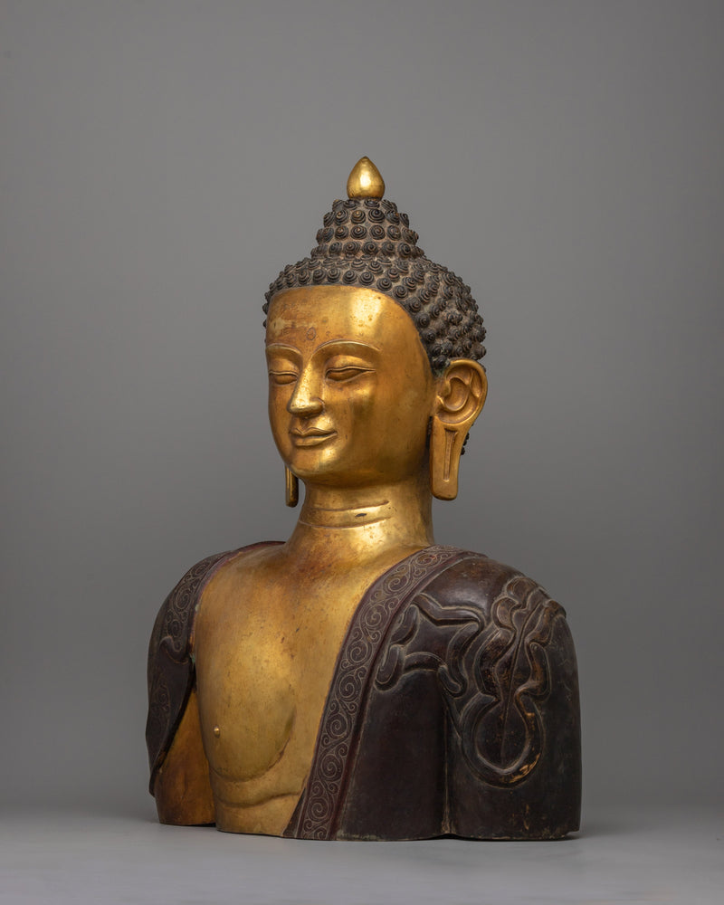 Copper Buddha Head Statue | Buddha’s Tranquil Presence in Your Home Decor