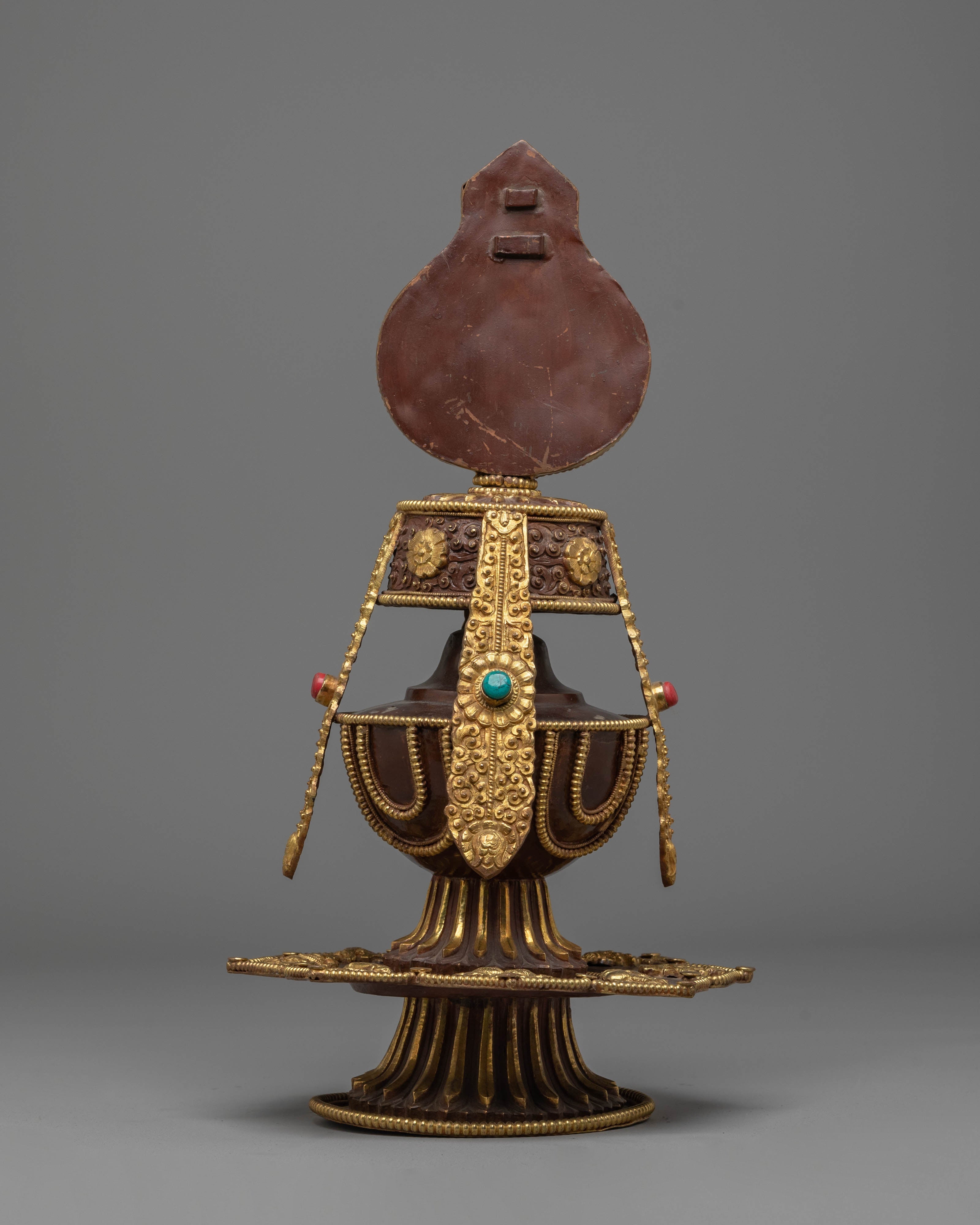 Gold Plated Chegumba for Offering | Symbol of Abundance