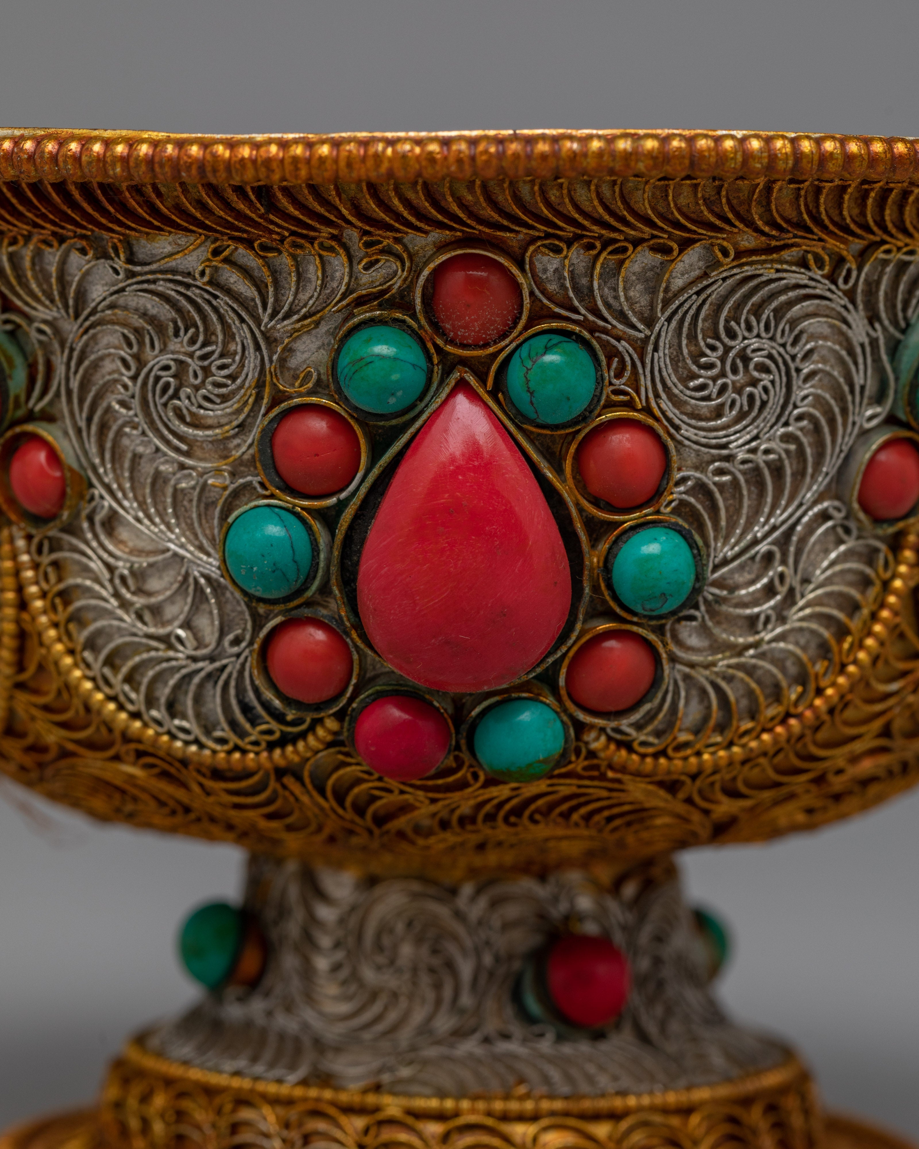 Traditional Offering Bowl |  Artisan Crafted Ritual Vessel