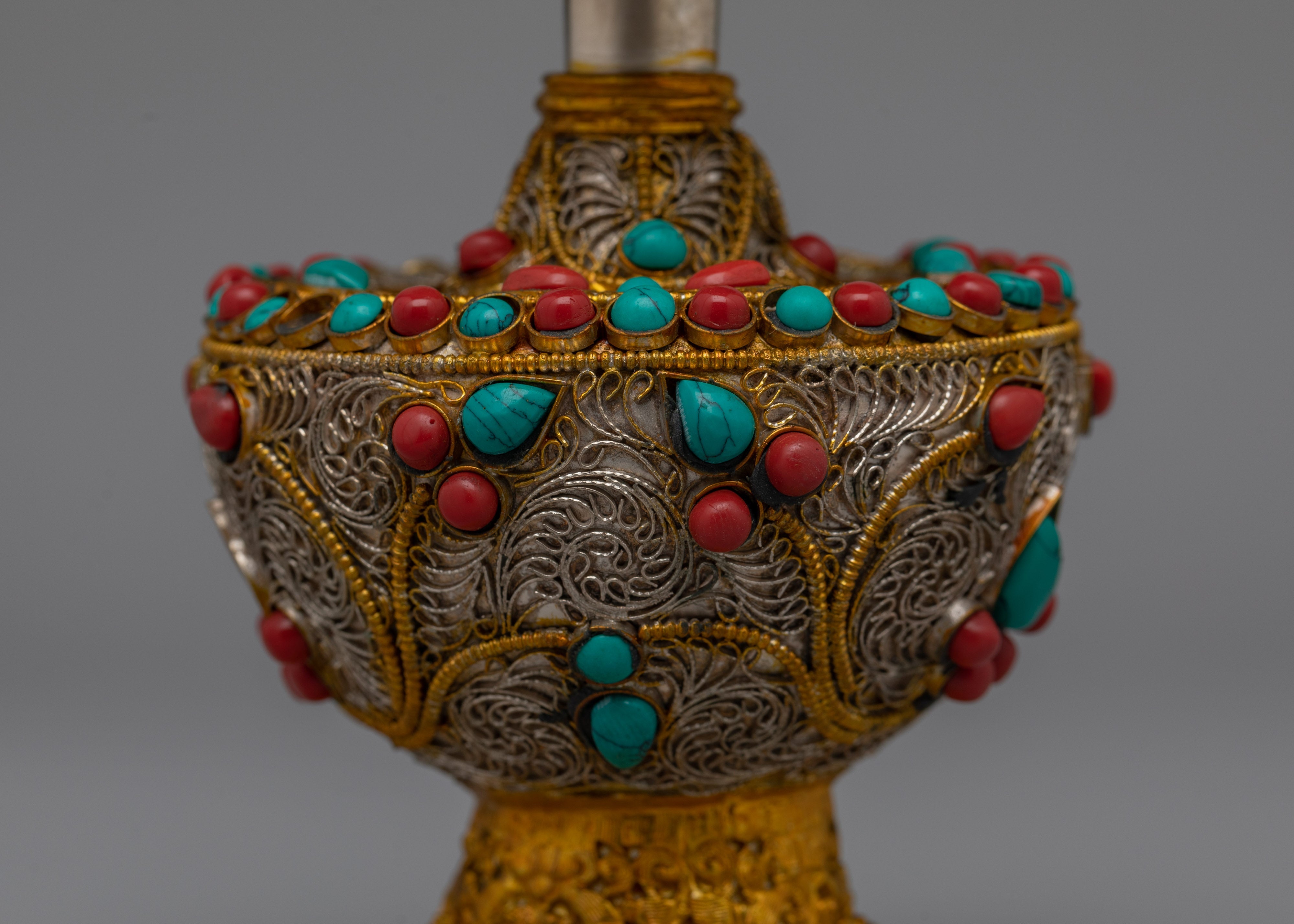 Traditional Tibetan Bhumba | Authentic Handcrafted Ritual Vessel