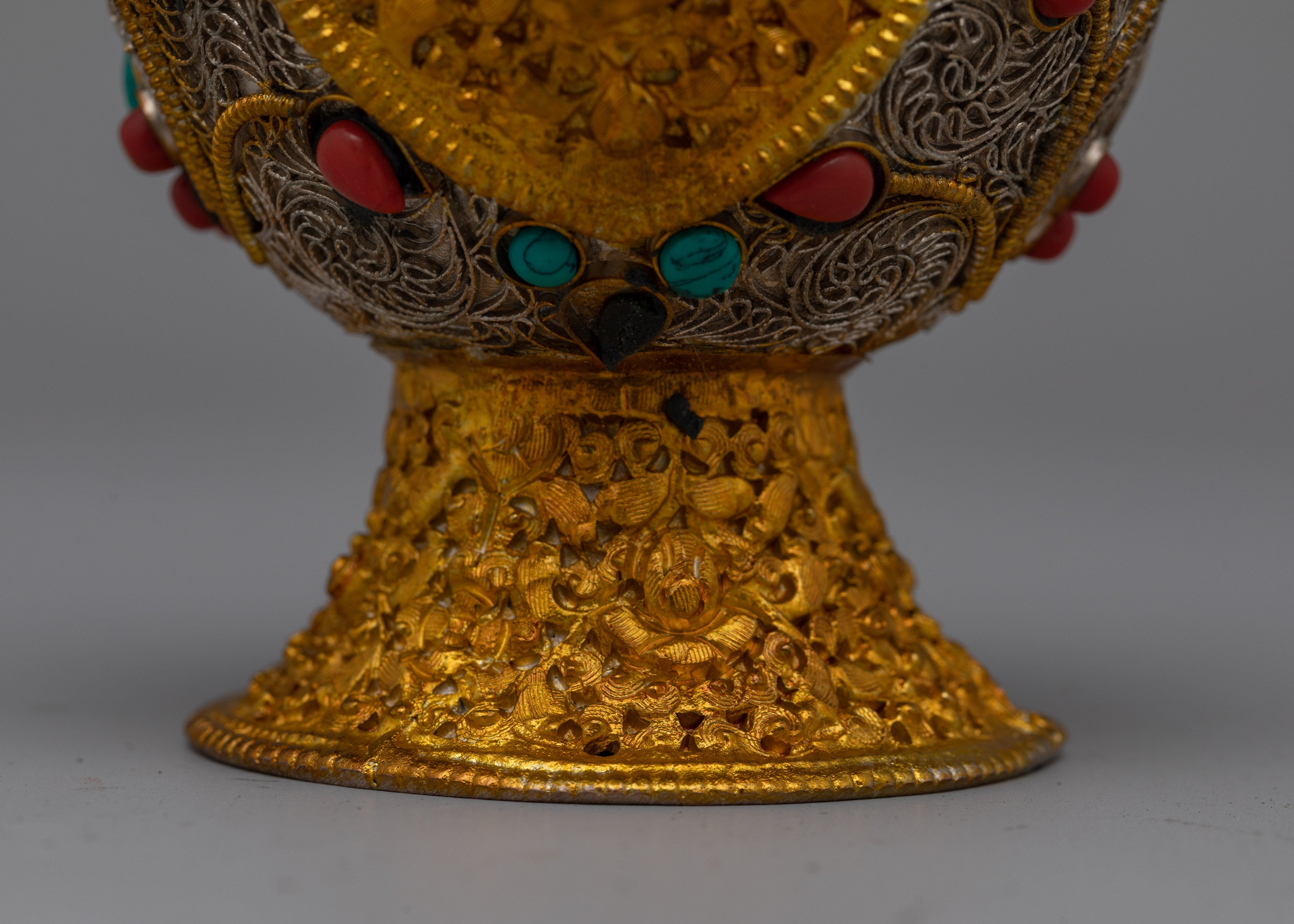 Traditional Tibetan Bhumba | Authentic Handcrafted Ritual Vessel