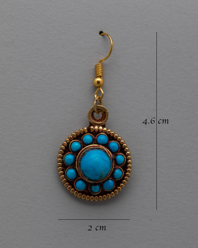 Turquoise and Gold Earrings | Elegant Jewelry for Everyday Wear and Special Occasions