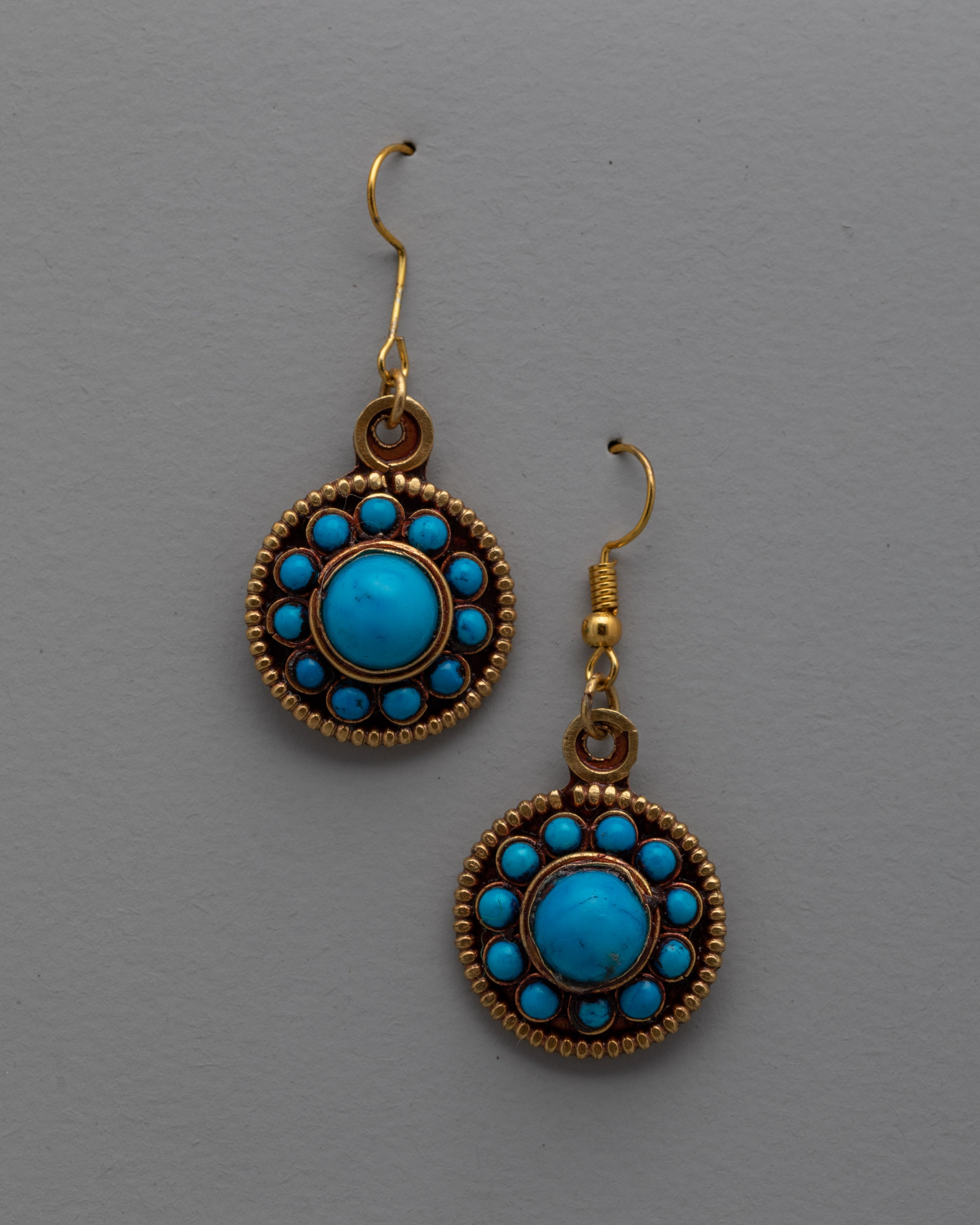 Turquoise and Gold Earrings | Elegant Jewelry for Everyday Wear and Special Occasions