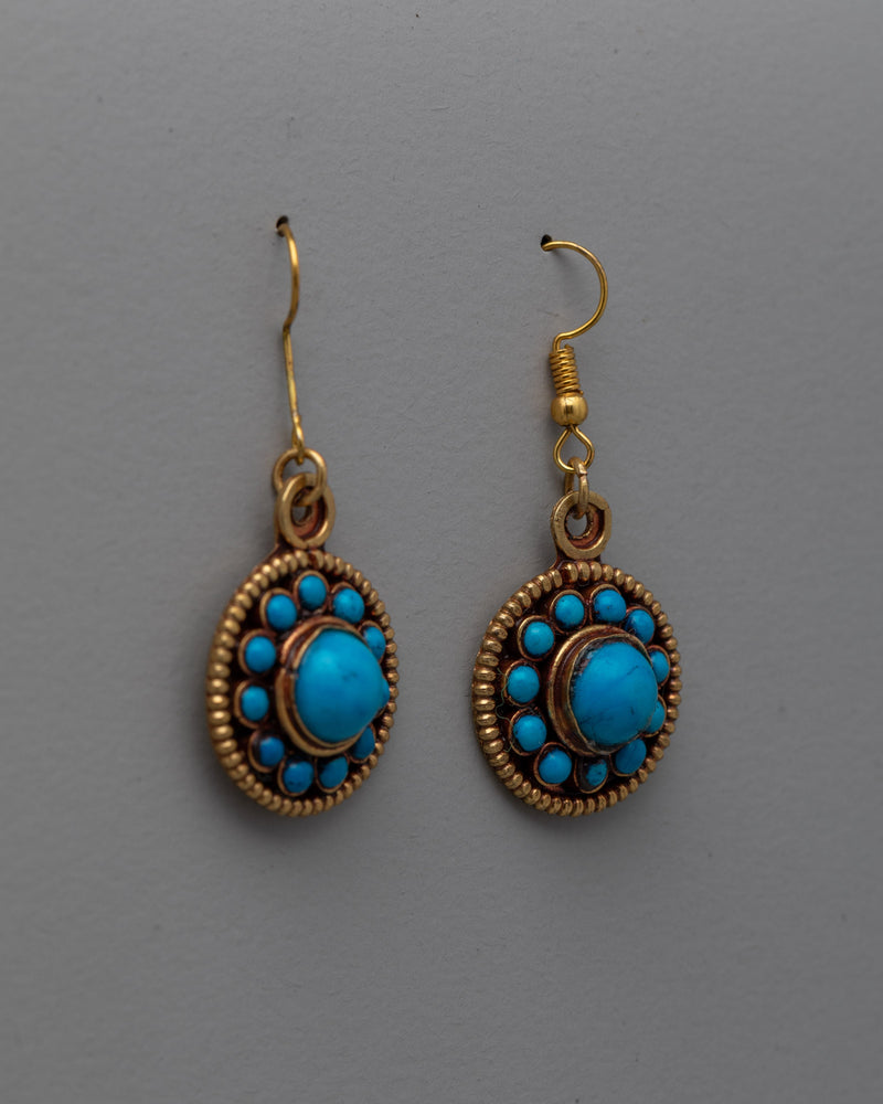 Turquoise and Gold Earrings | Elegant Jewelry for Everyday Wear and Special Occasions