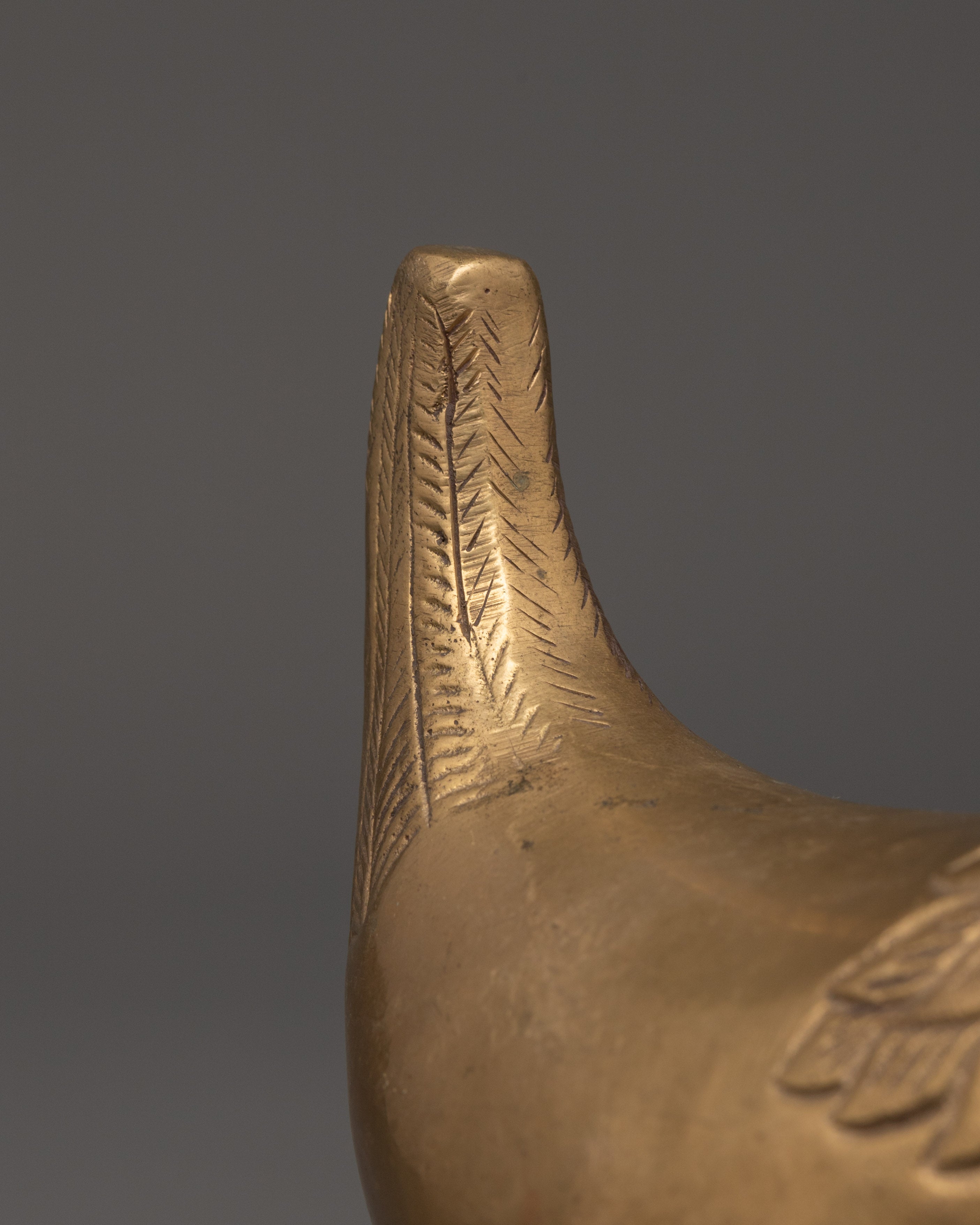 Symbolic Brass Hen Figurine | Farmhouse, Altar, or Outdoor Styling Decor