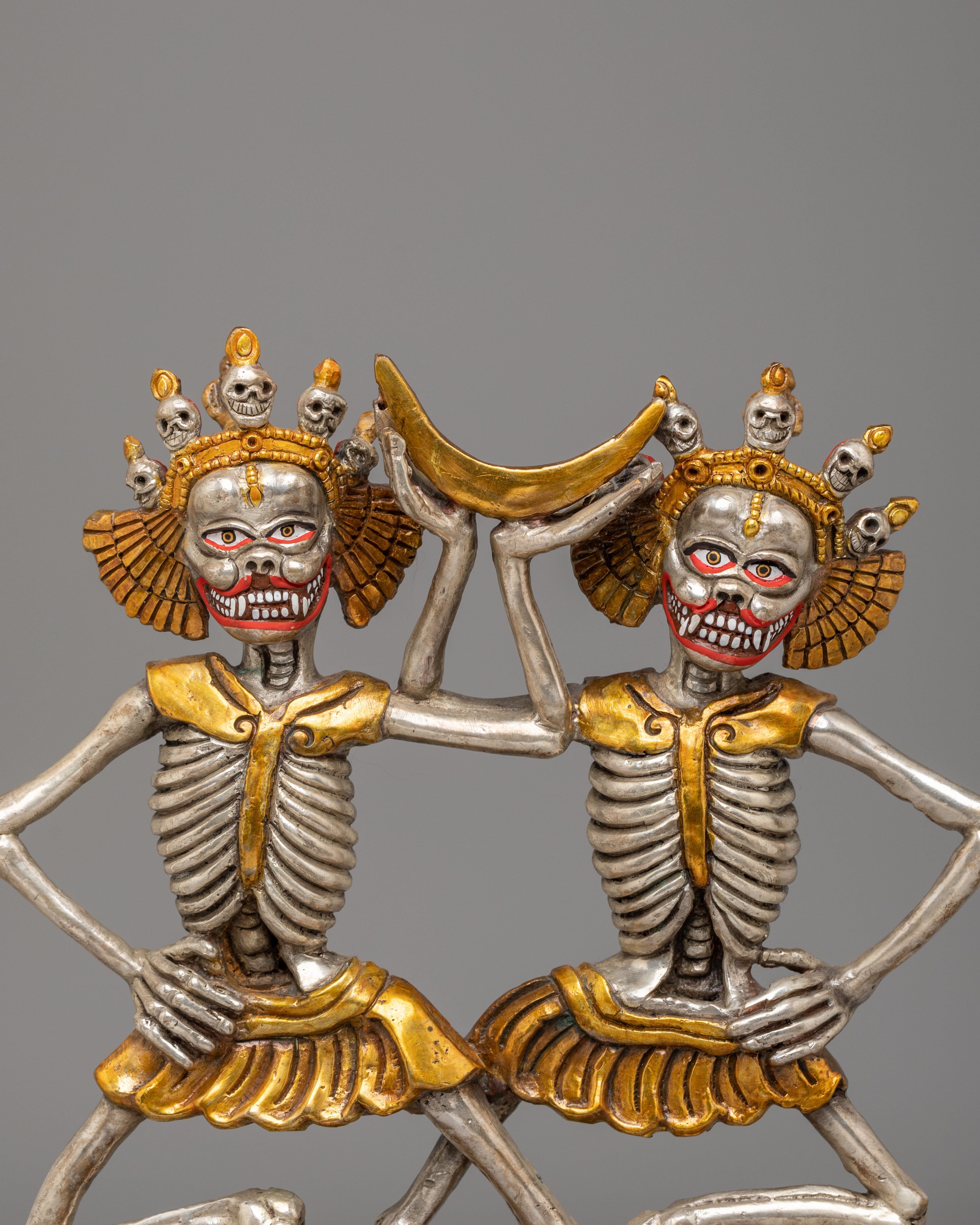 Himalayan Chitipati Sculpture | Guardians of Impermanence and Transformation