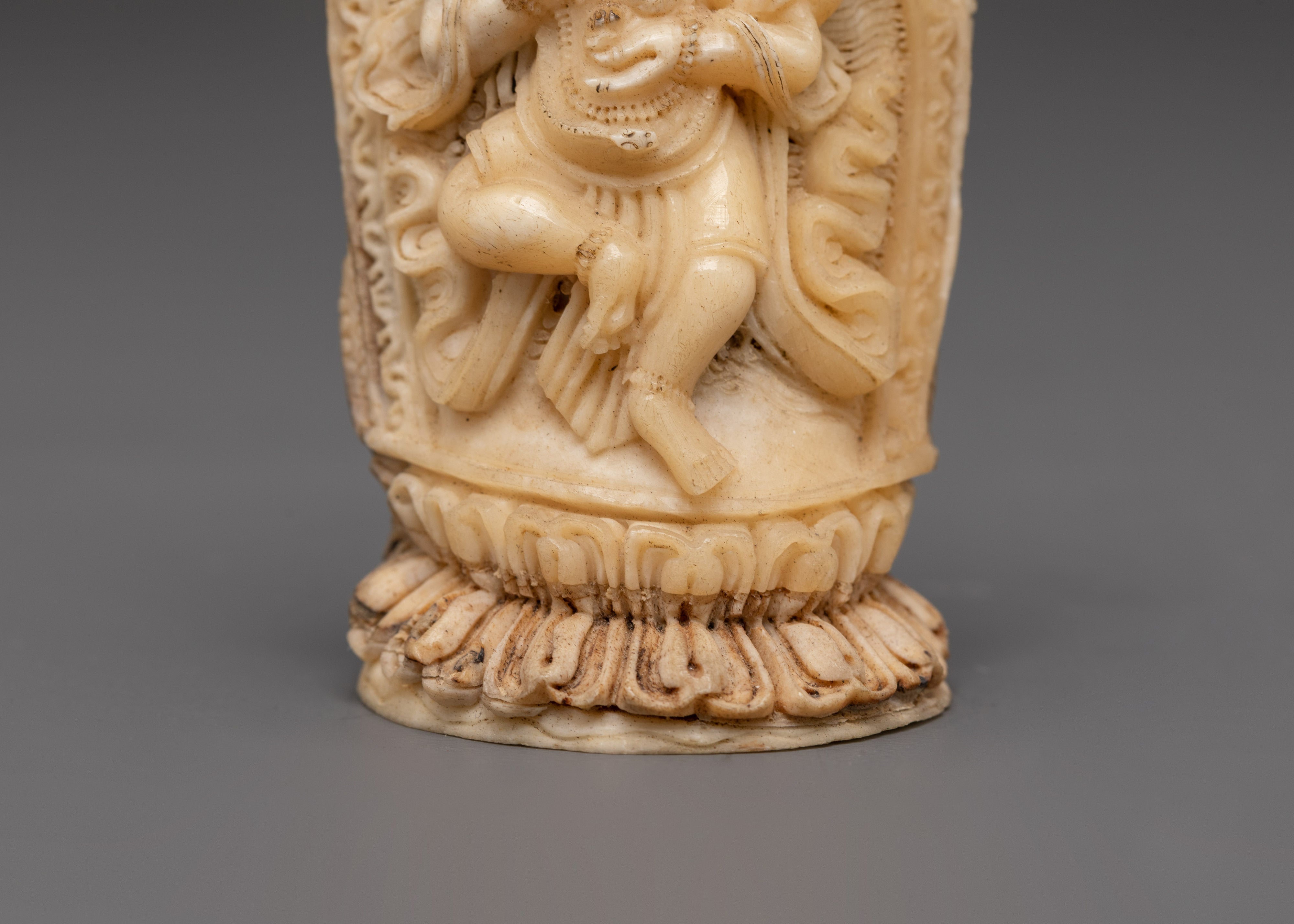 Handcarved Ganesh Bone Statue | Hindu Deity Ganesha Sculpture