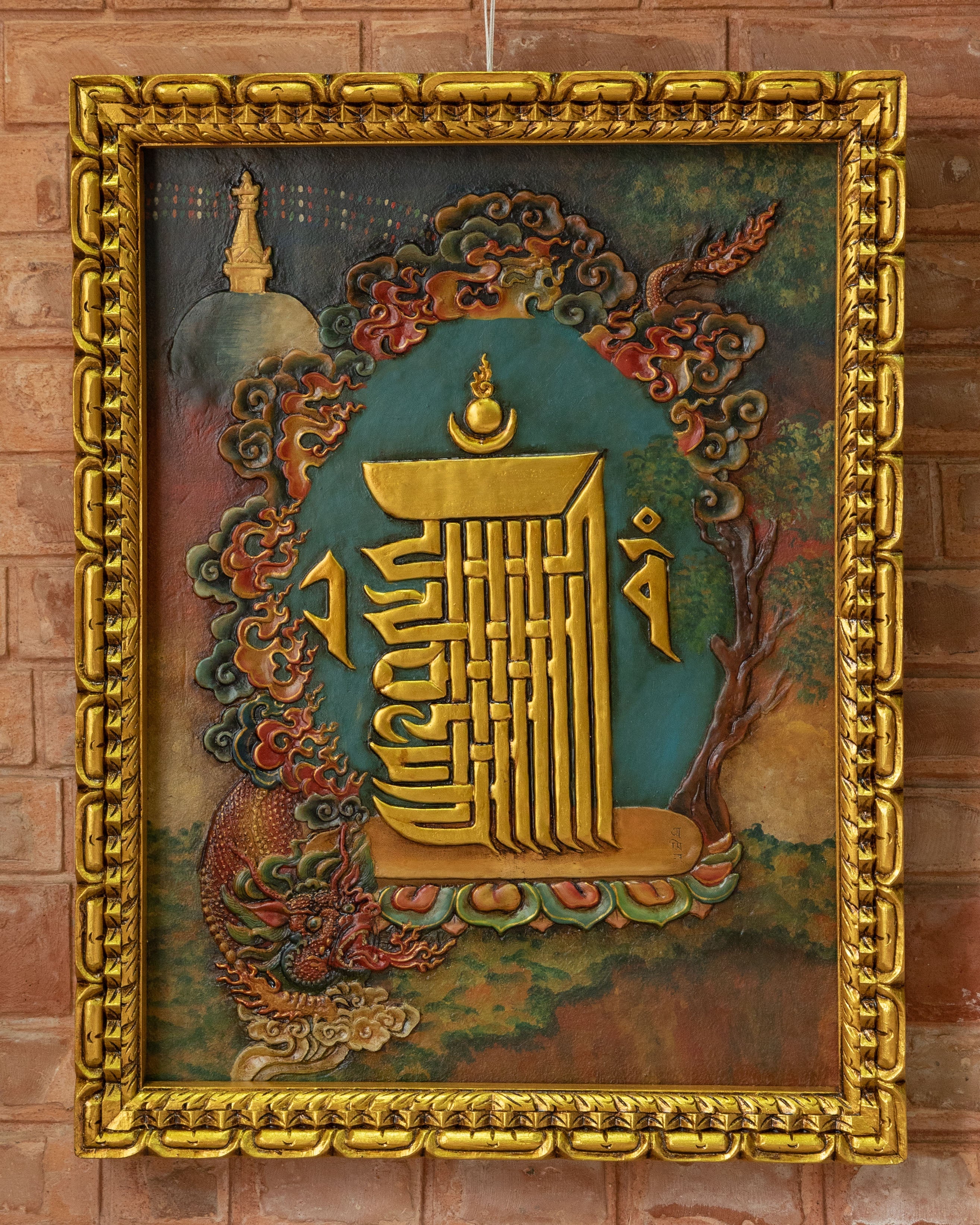 Tibetan Kalachakra Wall Hanging | Symbol of Timeless Wisdom and Spiritual Harmony