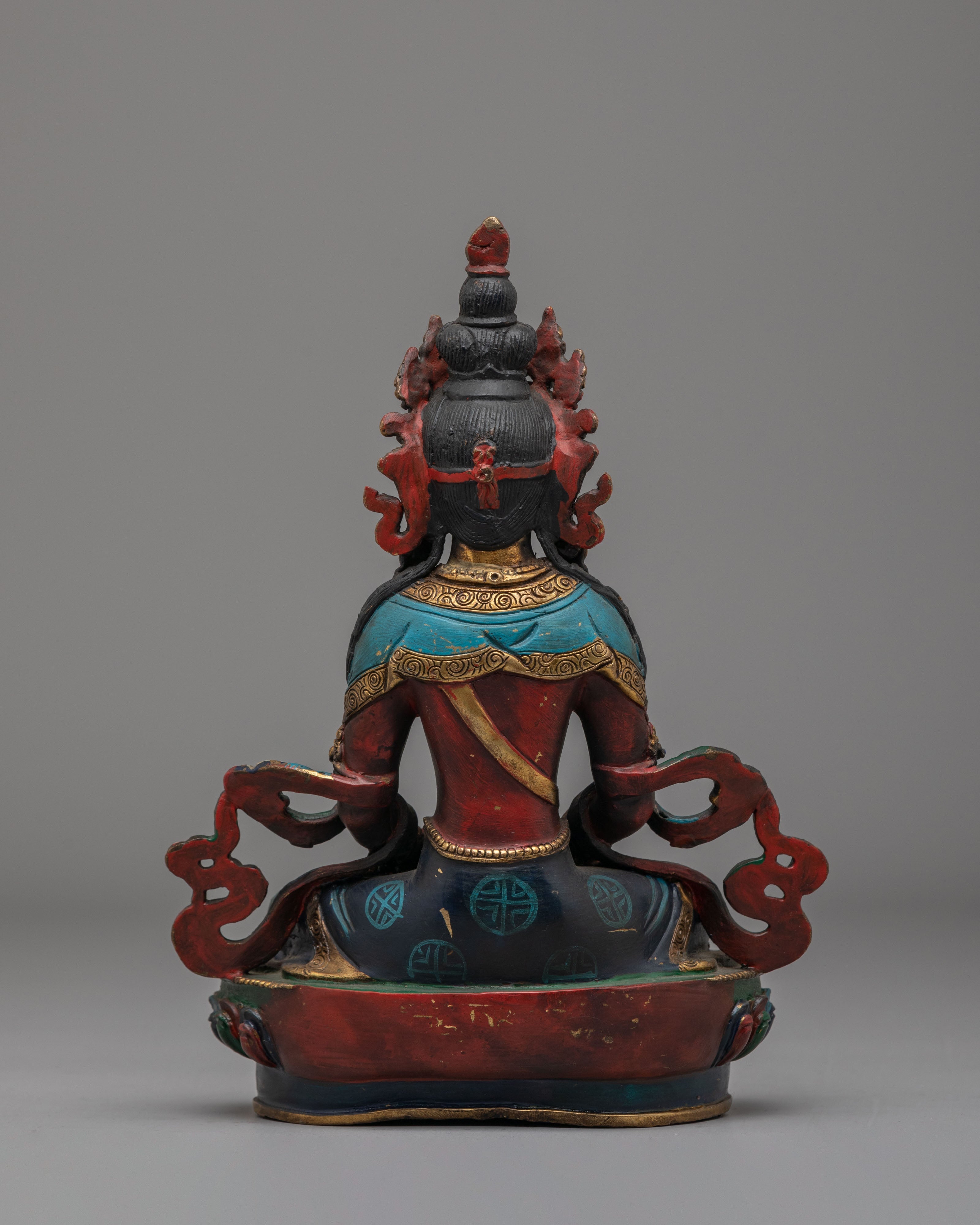 Handmade Amitayus Sculpture | Tibetan Deity of Longevity