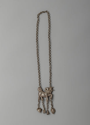 Tibetan Lion Locket Necklace