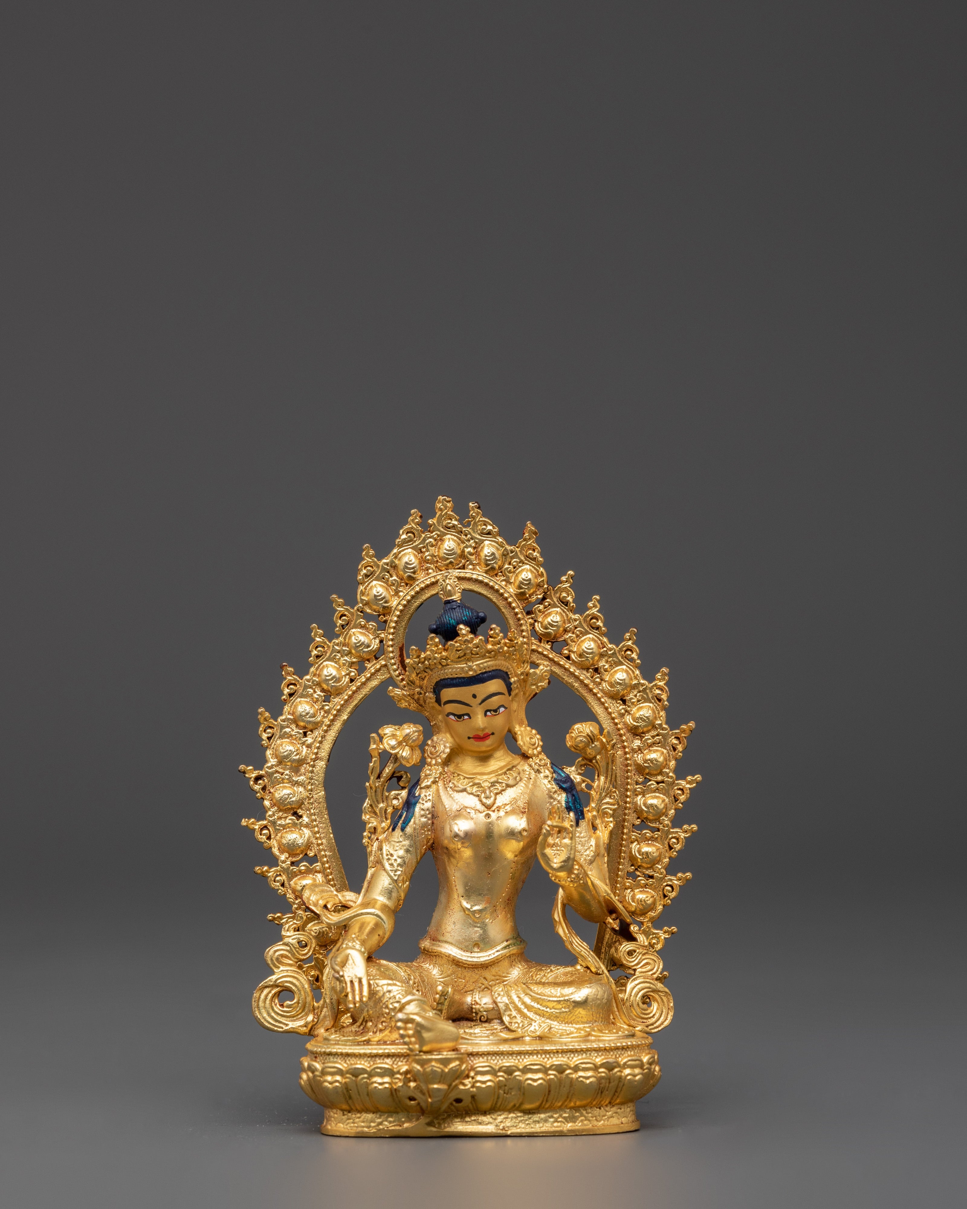 Handcrafted Sacred Shyama Tara Sculpture 