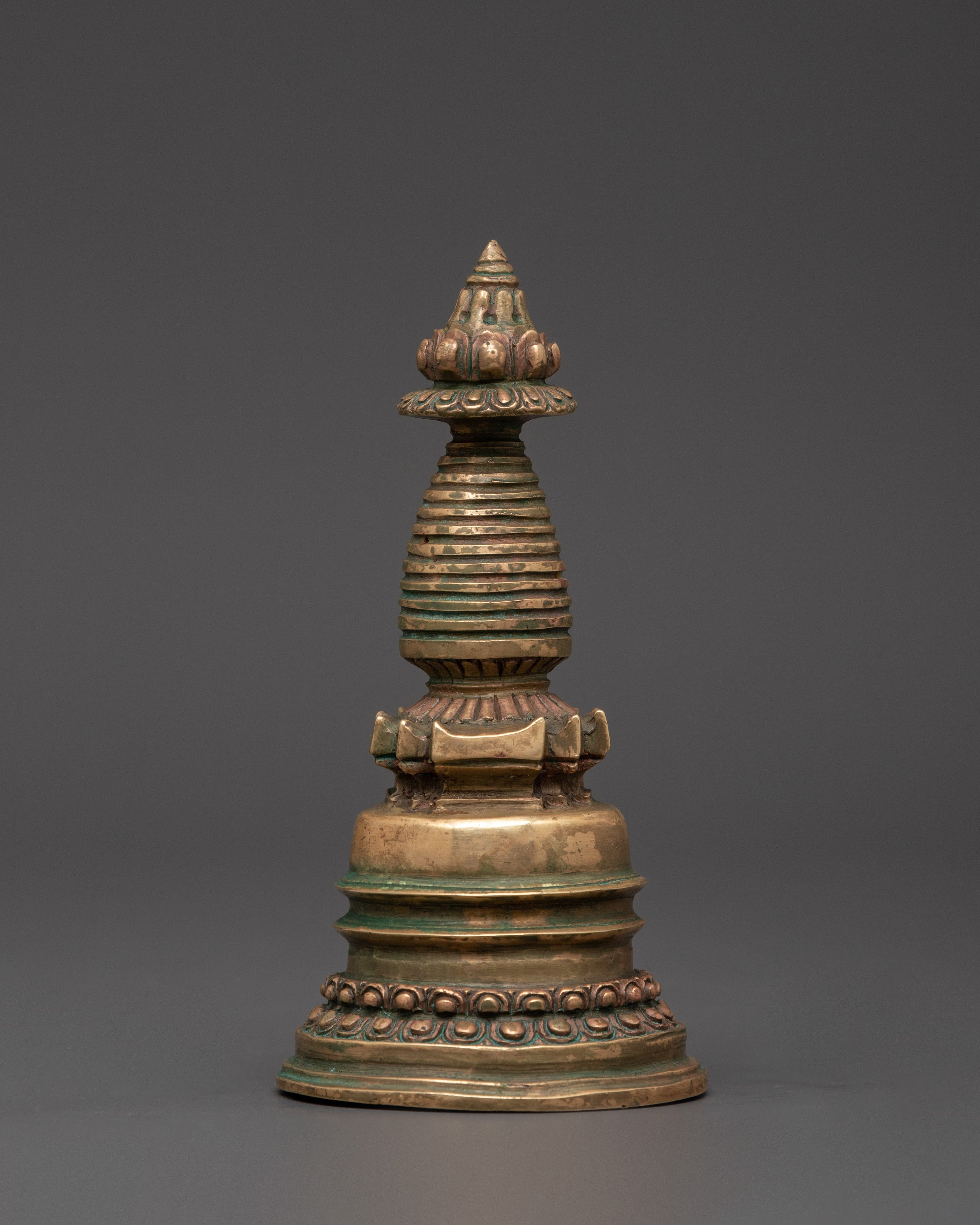 Copper Stupa with Antique Finish 