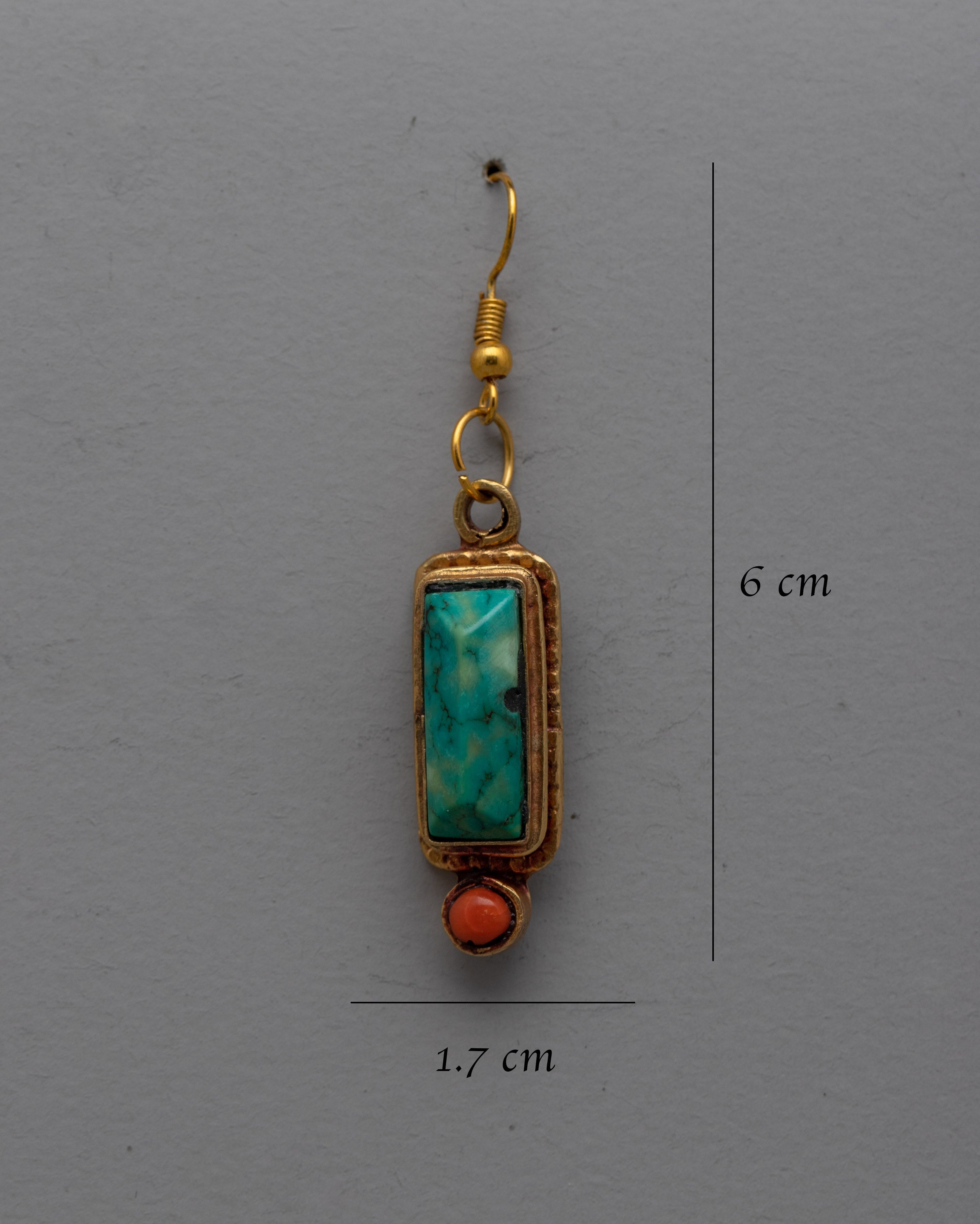 Turquoise Coral Earrings | Beautifully Designed Bohemian Earrings