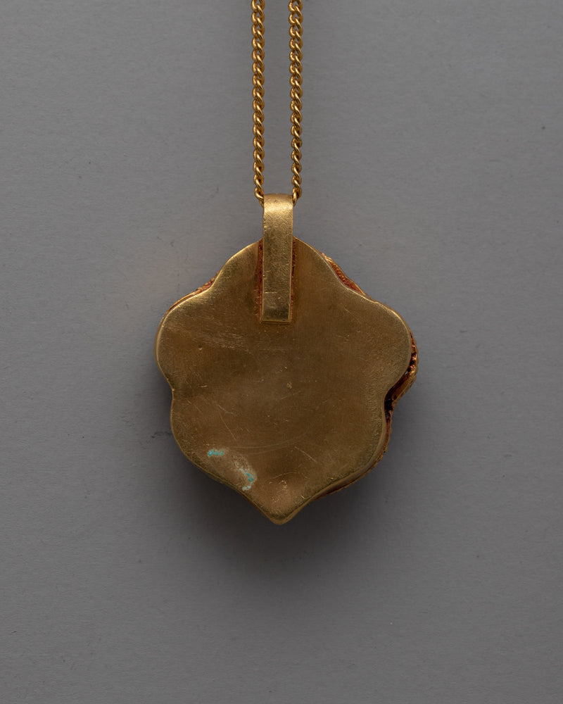 Handmade Copper Pendant | Electro Gold Plated for a Luxurious Look