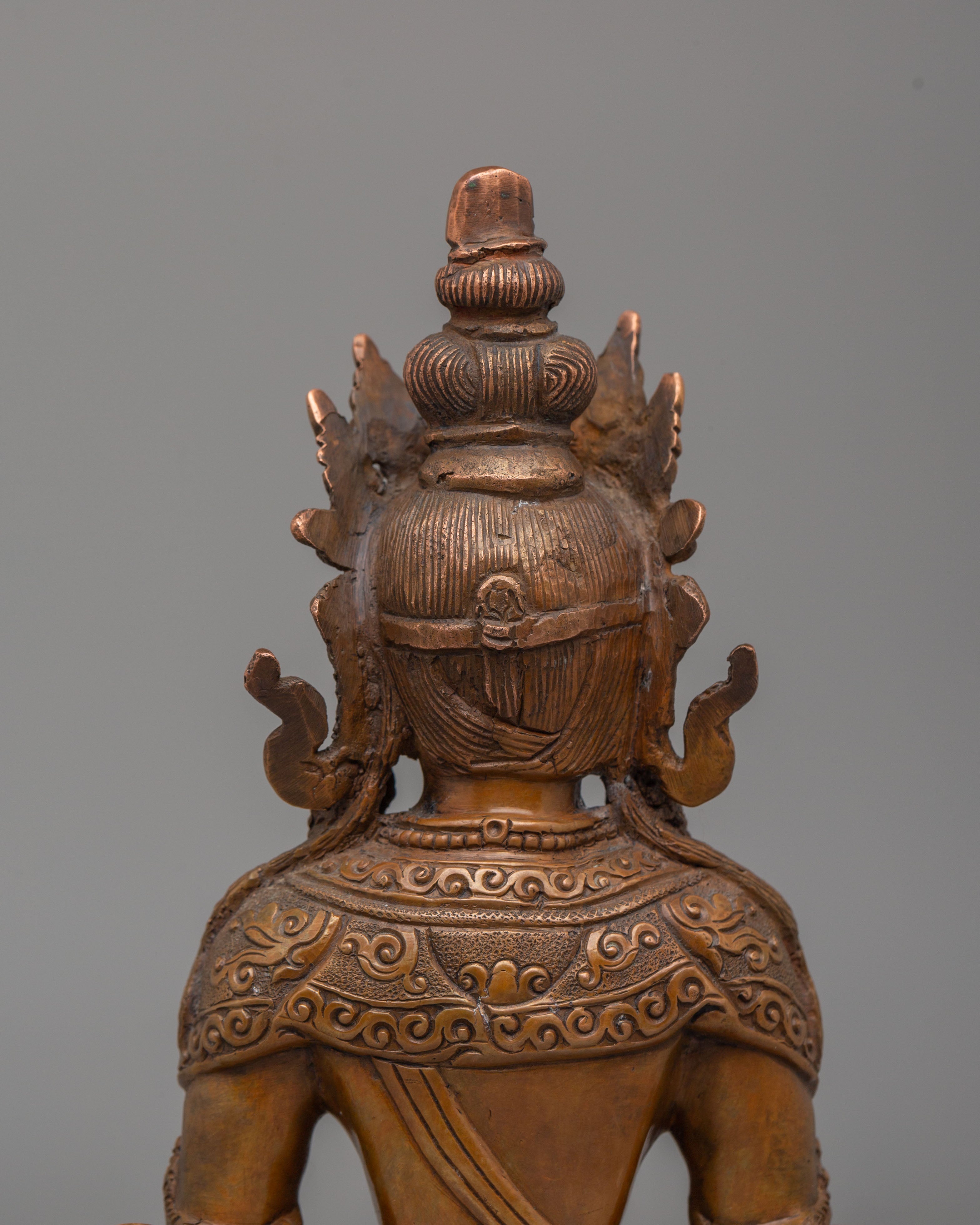 Handcrafted Tibetan Amitayus Statue | Symbol of Longevity