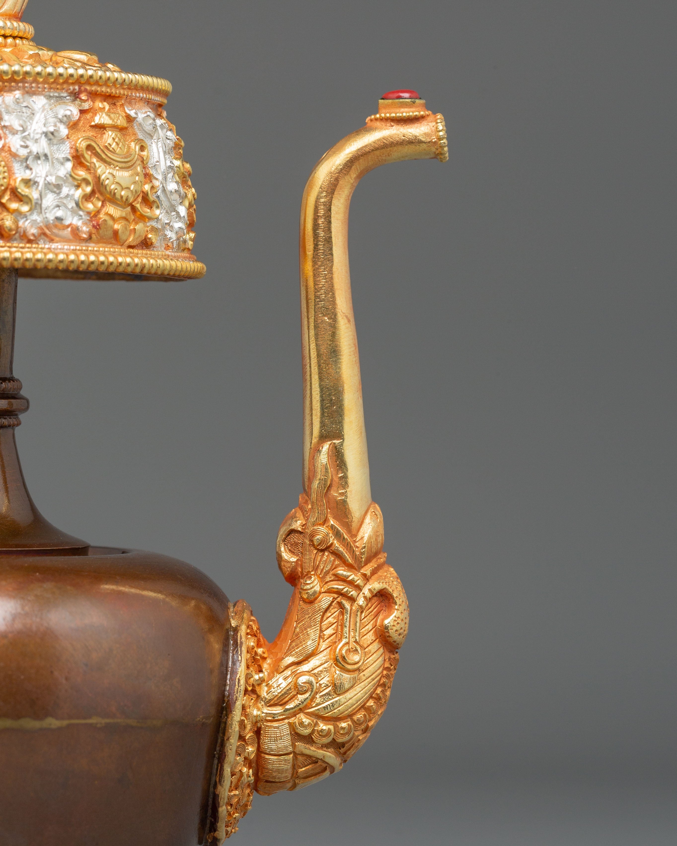 Buddhist Water Offering Bhumba Set | Sacred Ritual Vase for Blessings and Purification