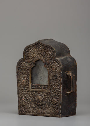 Traditional Tibetan Copper Ghau | Sacred Prayer Box for Protection & Spiritual Growth