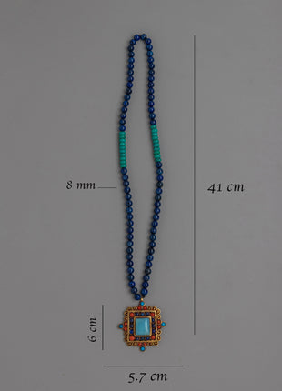 Handcrafted Tibetan Necklace – Traditional Design with Sacred Symbols