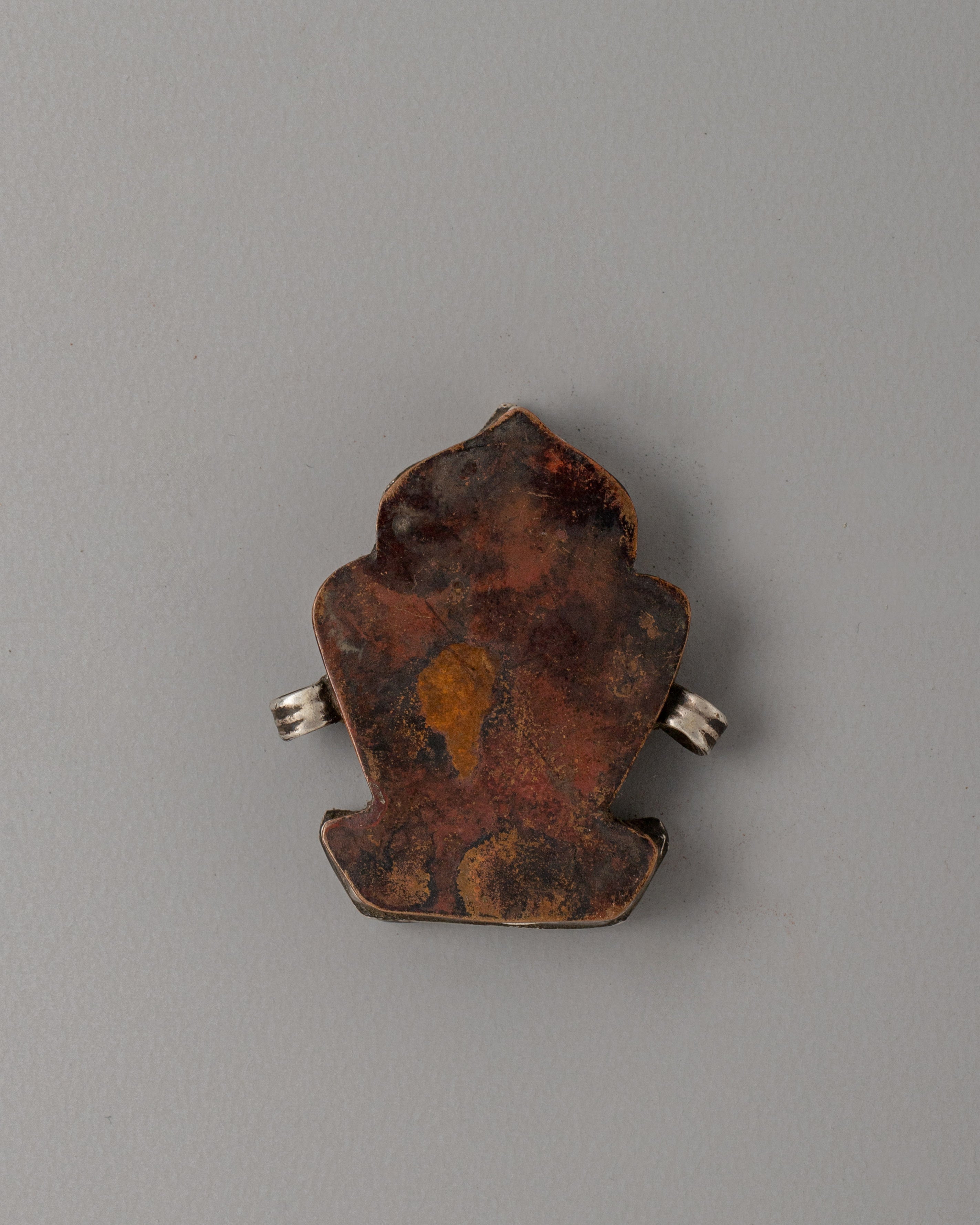 Silver-Plated Tibetan Ghau Box Pendant | Spiritual Practices and Protection