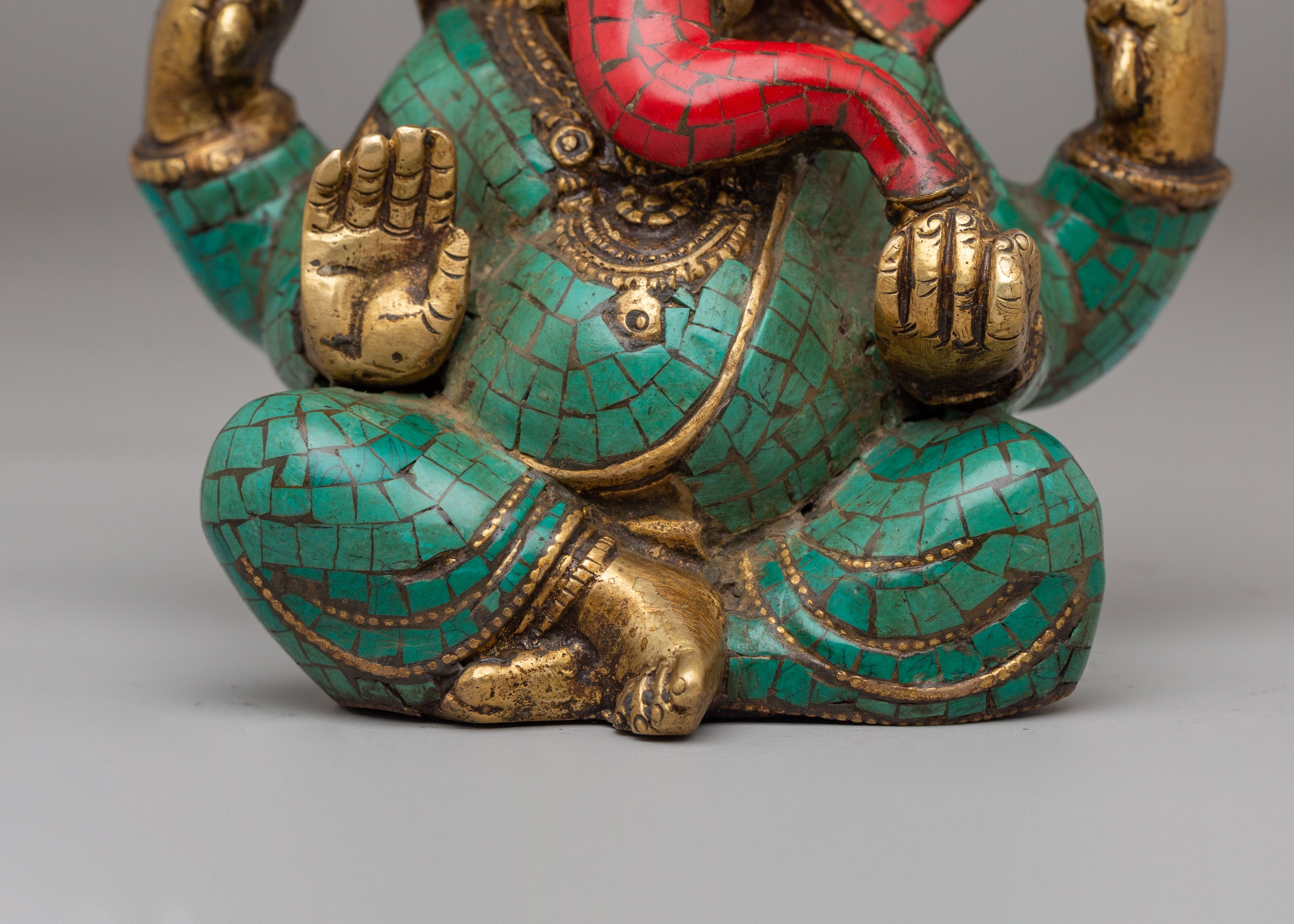 Handmade Hindu Ganesh Statue | Idol for Spiritual Blessings and Decor