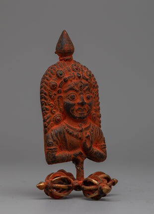 Bhairav Copper Art | Sacred Hindu Deity Sculpture with Exquisite Detailing