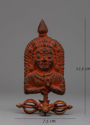 Bhairav Copper Art | Sacred Hindu Deity Sculpture with Exquisite Detailing