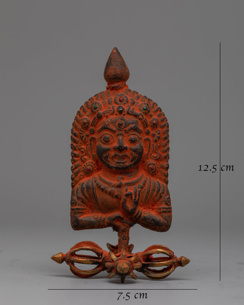 Bhairav Copper Art | Sacred Hindu Deity Sculpture with Exquisite Detailing