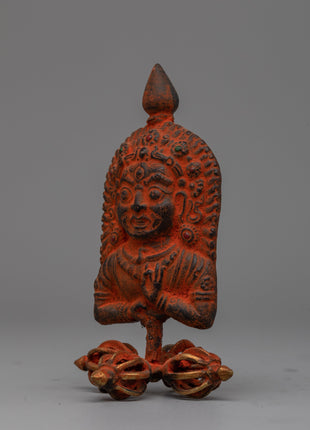 Bhairav Copper Art | Sacred Hindu Deity Sculpture with Exquisite Detailing