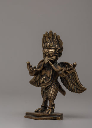 Majestic Bronze Garuda Statue | Handcrafted Spiritual Altar Decor