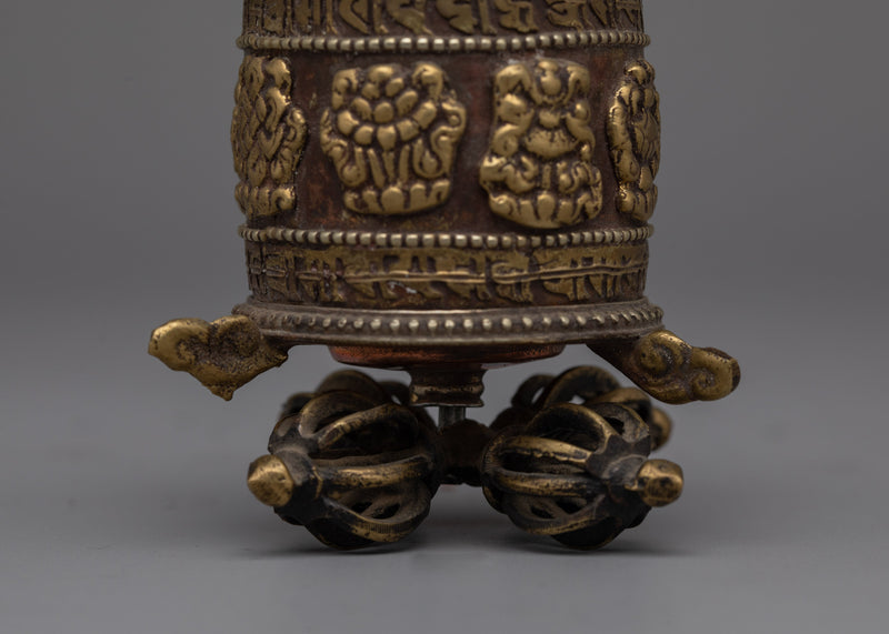 Buddhist Nepal Prayer Wheel | Enhance Your Mantra Practice with Authentic Craftsmanship