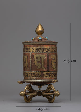 Tibet Prayer Wheel | Perfect for Enhancing Meditation and Inner Peace