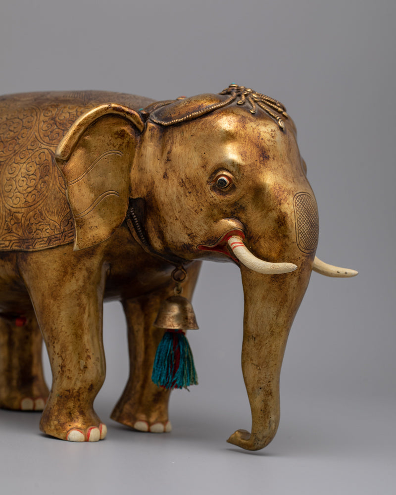 Elephant Pair Statue | Ideal Gift for Housewarmings and Special Occasions