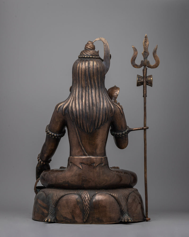 Handcrafted Shiva Statue  | Majestic Brass Sculpture of the Divine