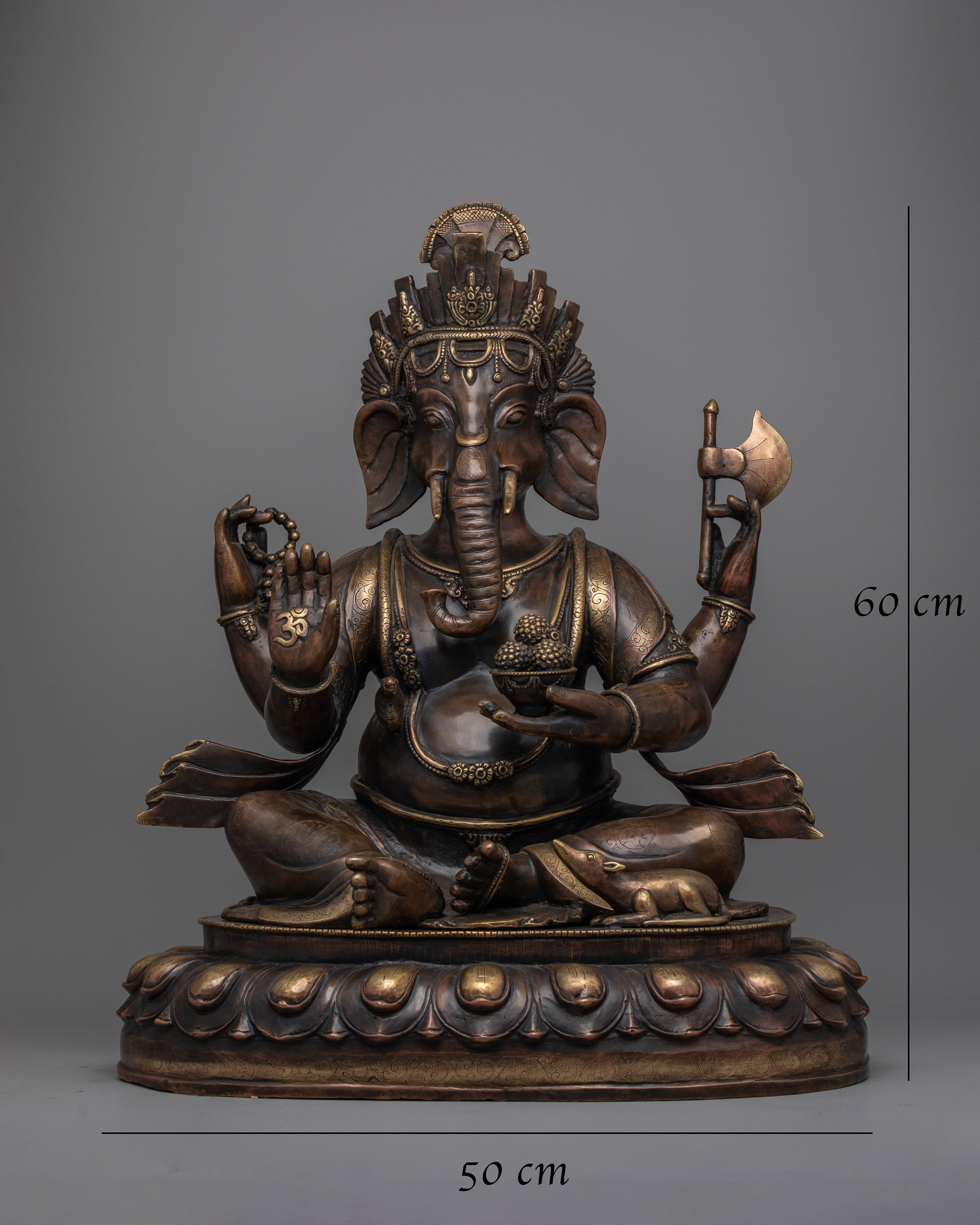 Handcrafted Lord Ganesh Statue | Traditional Hindu Deity Sculpture