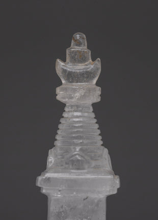 Crystal Buddhist Stupa Structure | Path to Enlightenment and Divine Presence