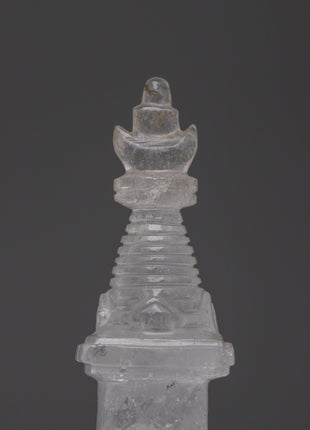 Crystal Buddhist Stupa Structure | Path to Enlightenment and Divine Presence