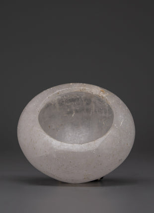 Handmade Crystal Rice Bowl | TIbetan Elegance for Sacred Spaces