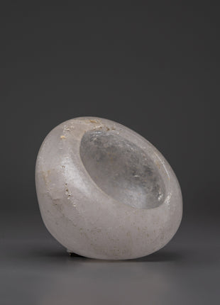 Handmade Crystal Rice Bowl | TIbetan Elegance for Sacred Spaces