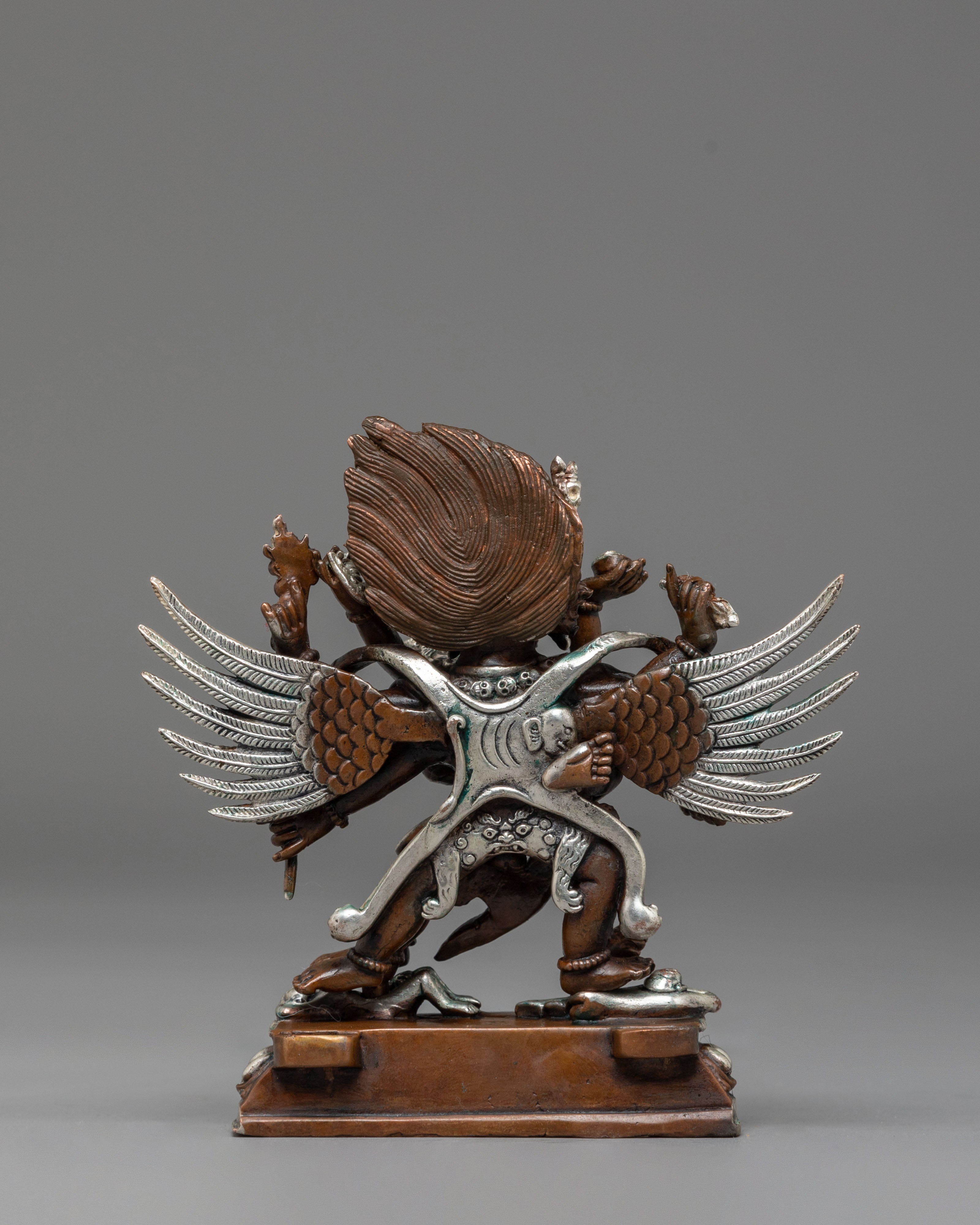 Handmade Vajrakilaya Buddhist Statue | Tibetan Wrathful Deity Sculpture