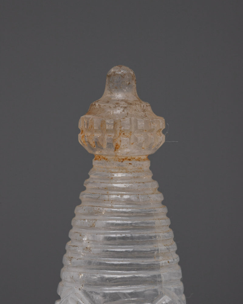 Crystal Stupa Tower | Beautifully Crafted Tibetan Symbol