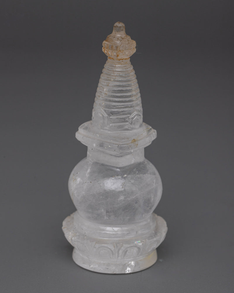 Crystal Stupa Tower | Beautifully Crafted Tibetan Symbol