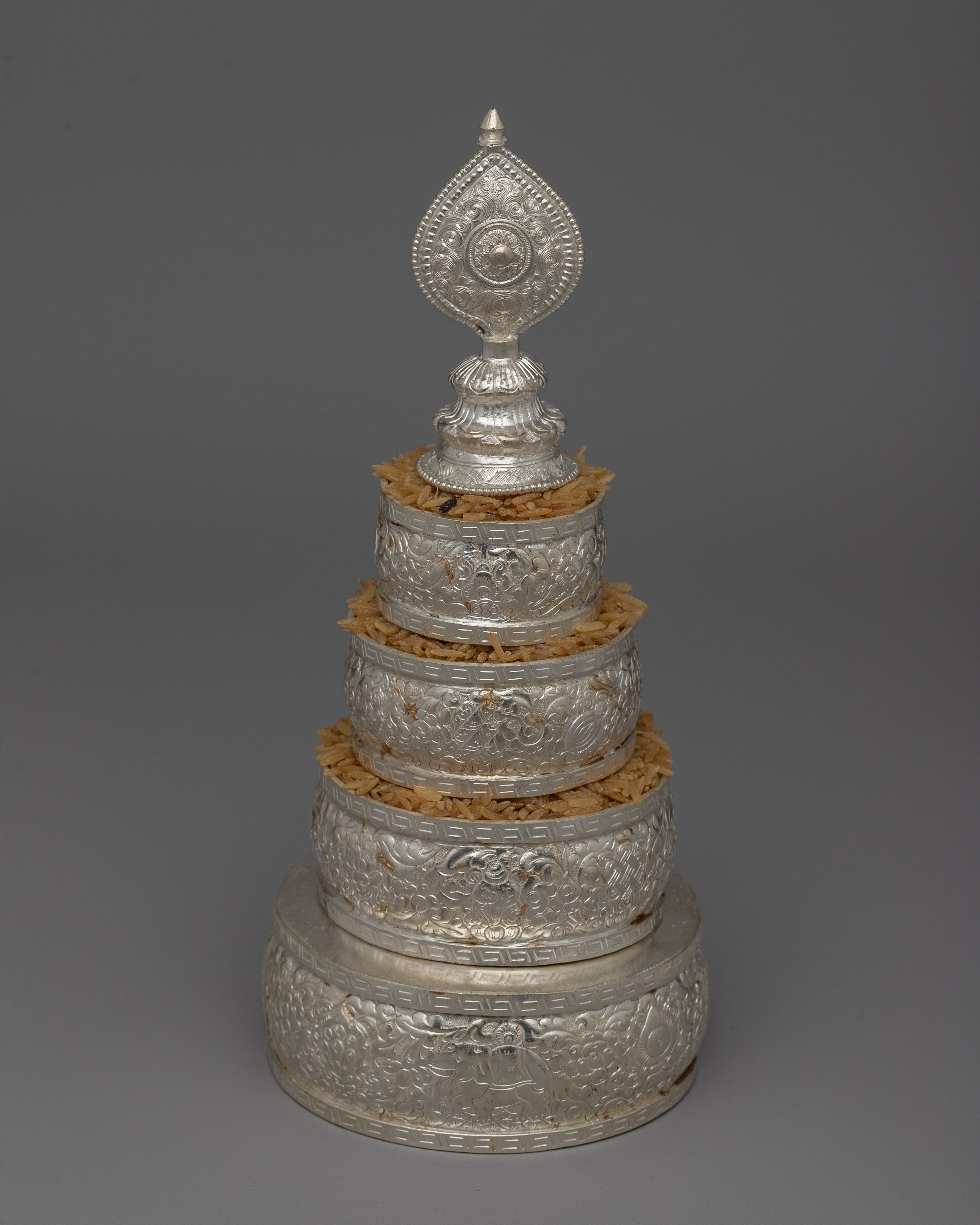 Silver Mandala Offering Set | Elevate Your Rituals with Timeless Elegance