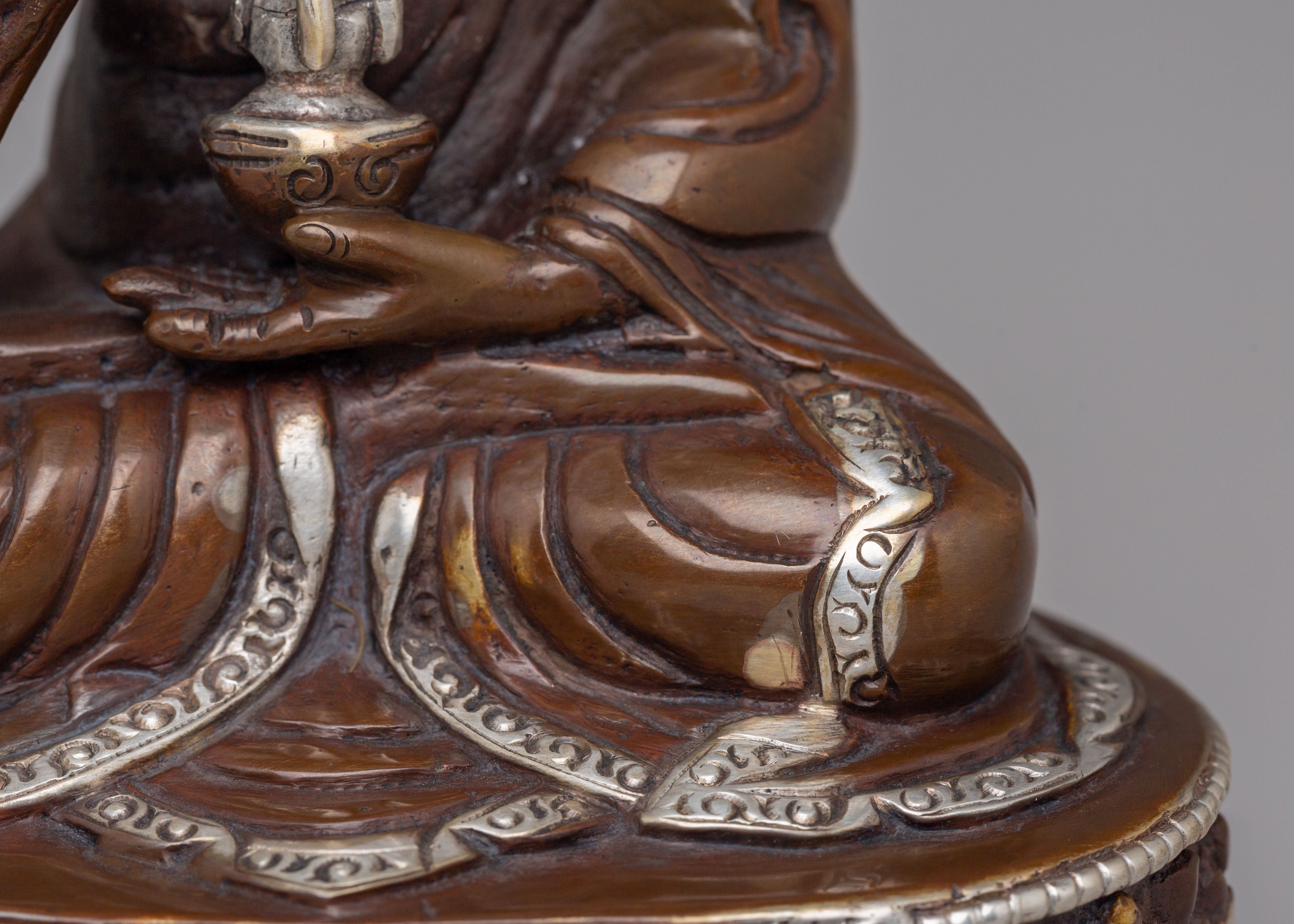 Sacred Handmade Guru Tsokye Dorje Statue | A Symbol of Wisdom and Protection