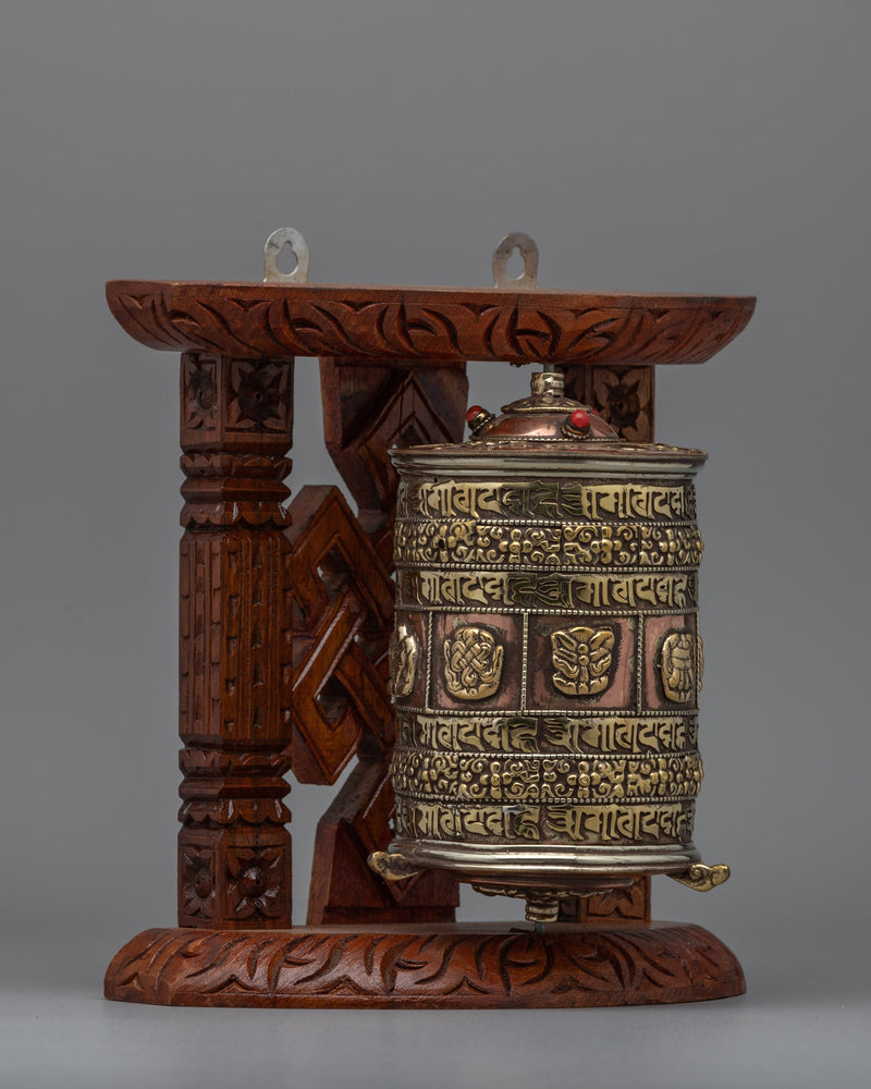 Tibetan Copper Prayer Wheel | Handmade for Meditation and Sacred Practices