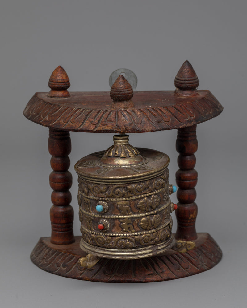 Wooden Prayer Wheel Nepal | Handcrafted in Nepal for a Genuine Spiritual Experience