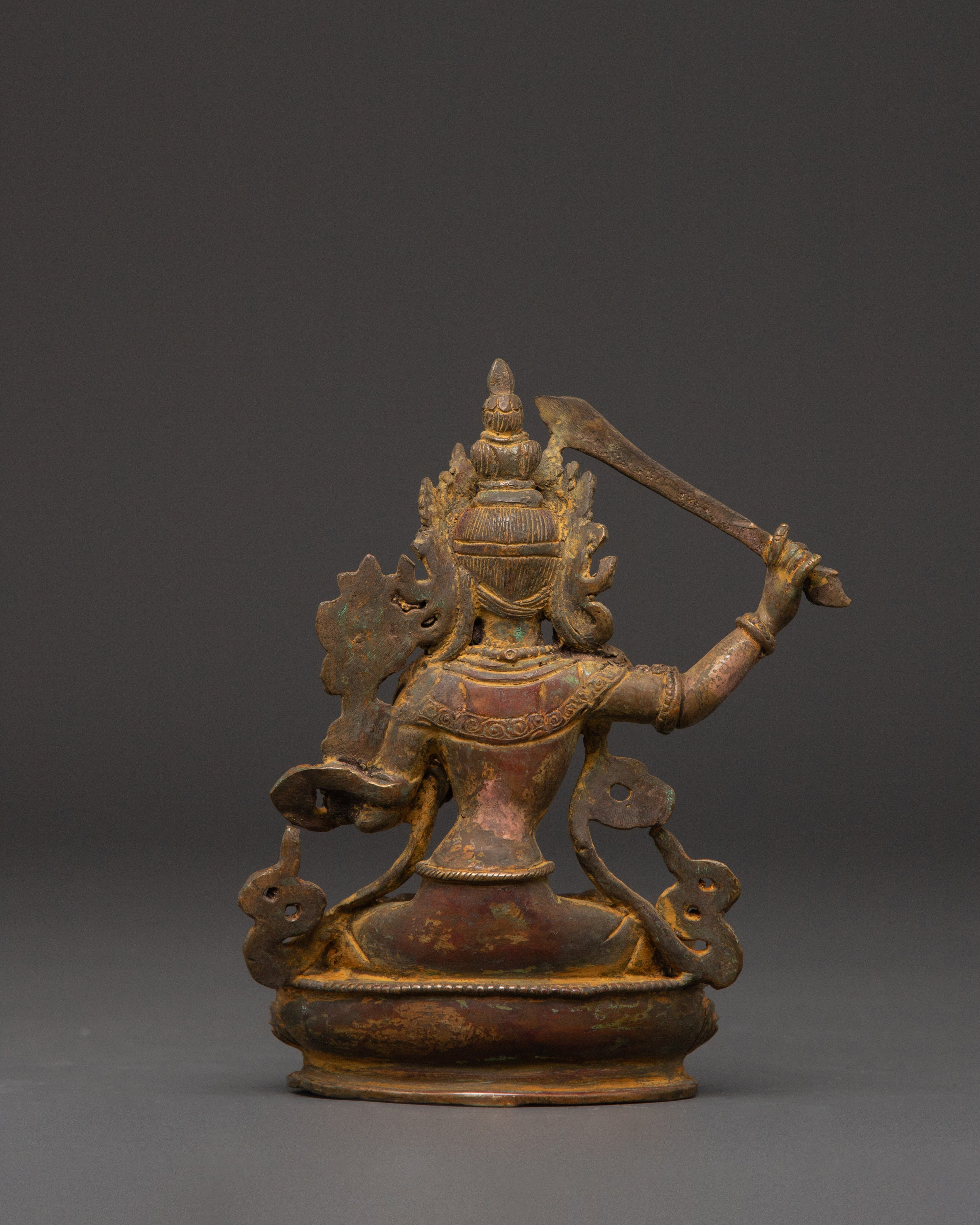 Manjushri, The Bodhisattva of Wisdom | Deity Wielding a Flaming Sword