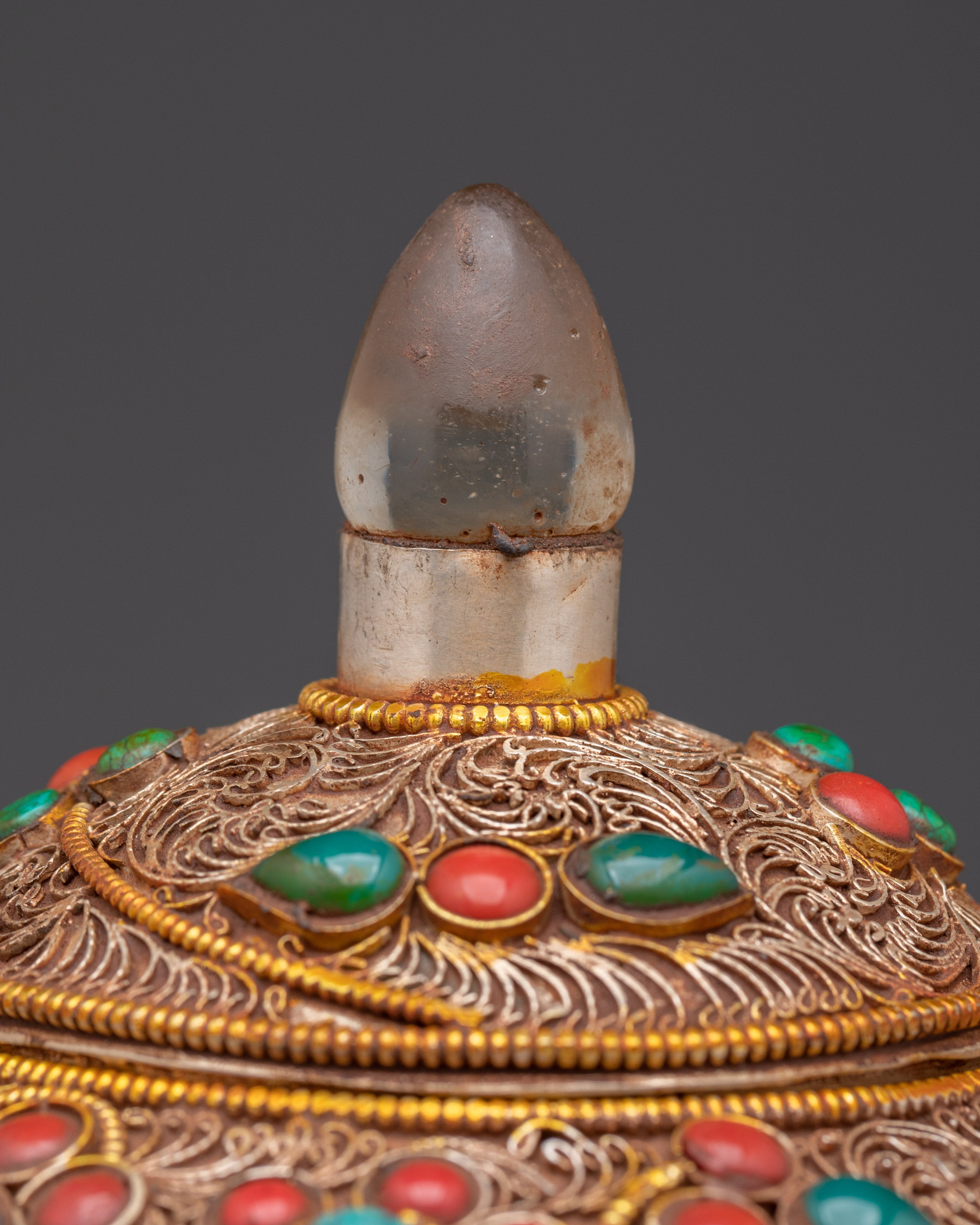 Sacred Rice Pot with 8 Auspicious Symbols | Spiritual Home Decor